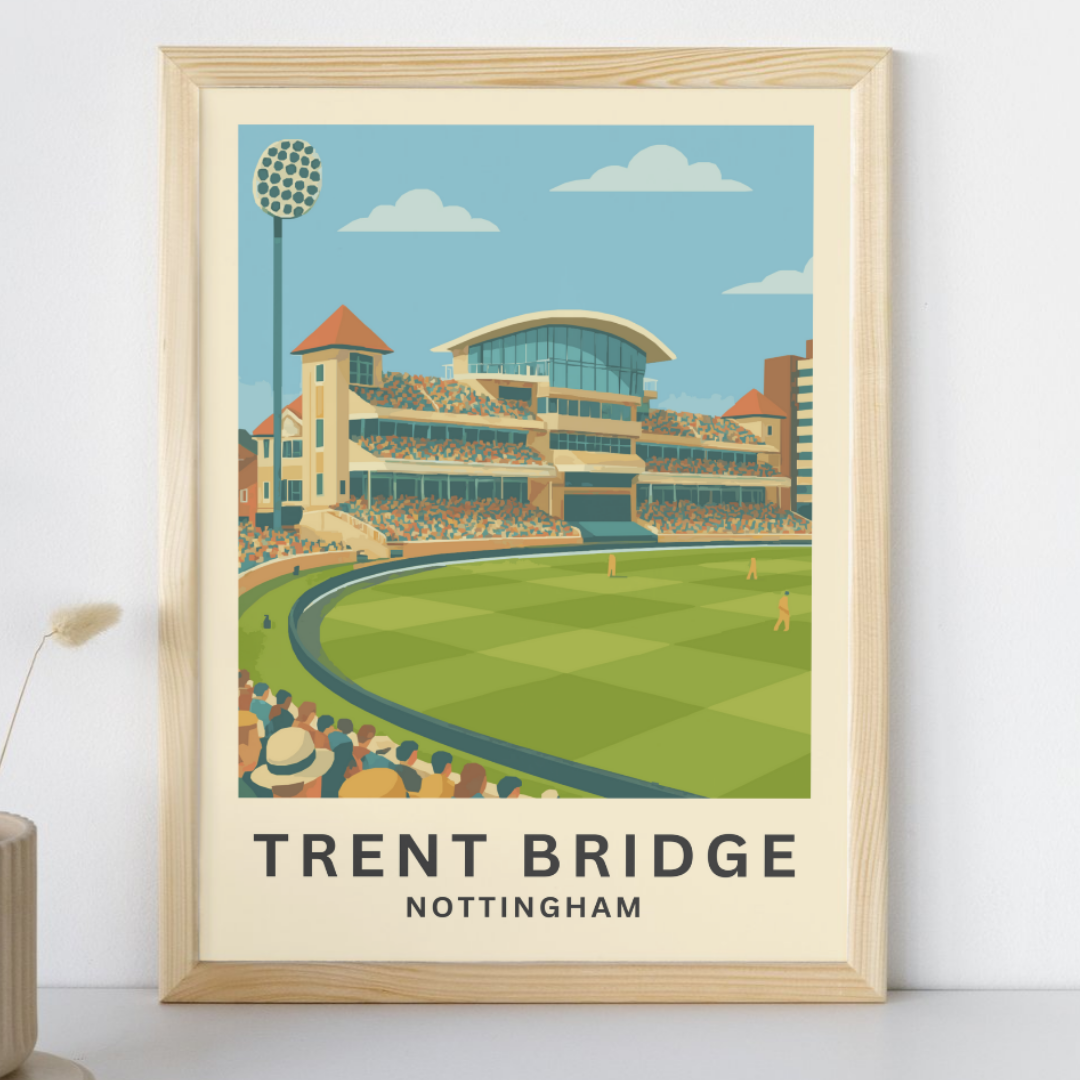 Trent Bridge Cricket Stadium Poster Art Print