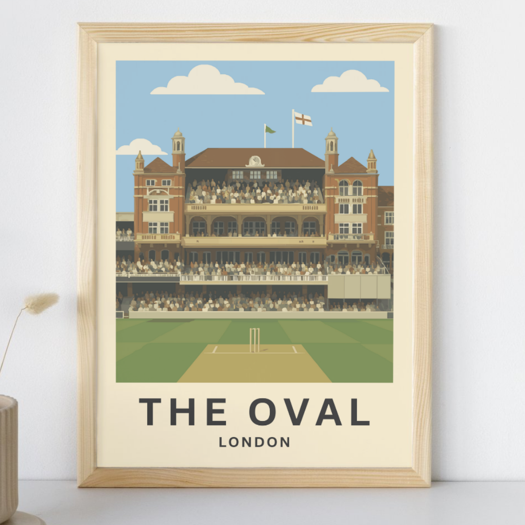 The Oval Cricket Ground Poster Art Print