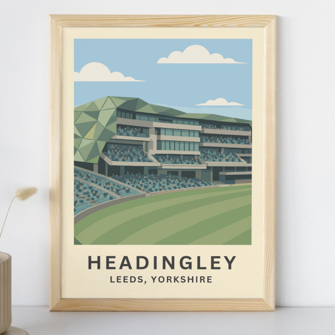 Headingley Cricket Stadium Poster Art Print