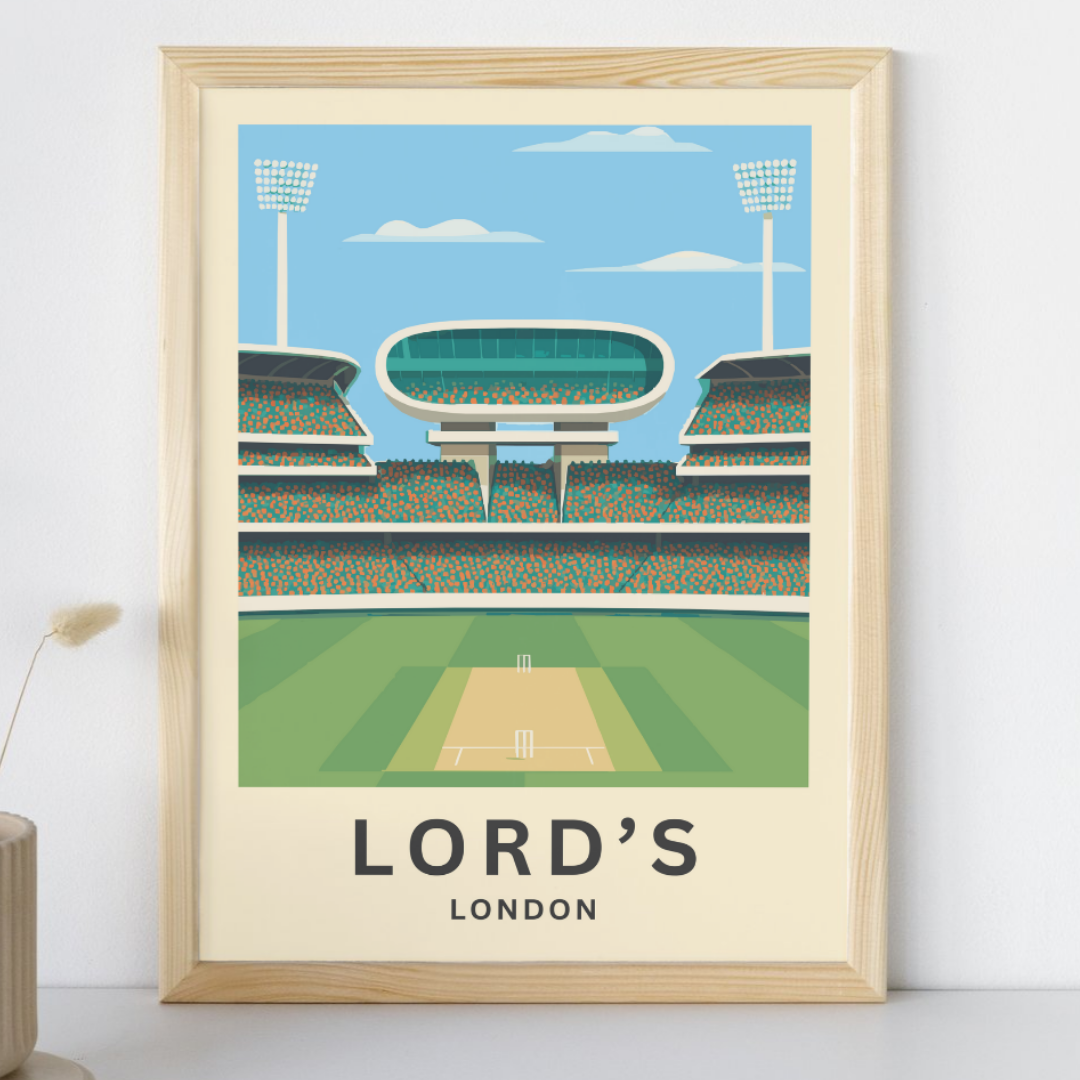 Lord's Nursery End Cricket Poster Art Print