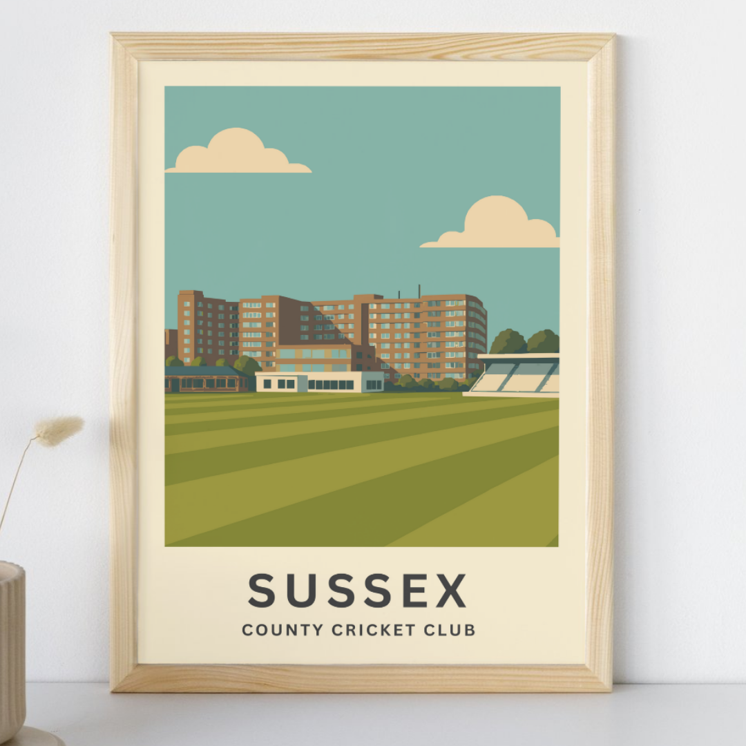 Sussex Cricket Ground Poster Art Print