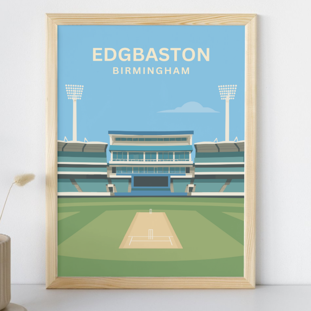 Edgebaston Cricket Ground Poster Borderless Wall Print