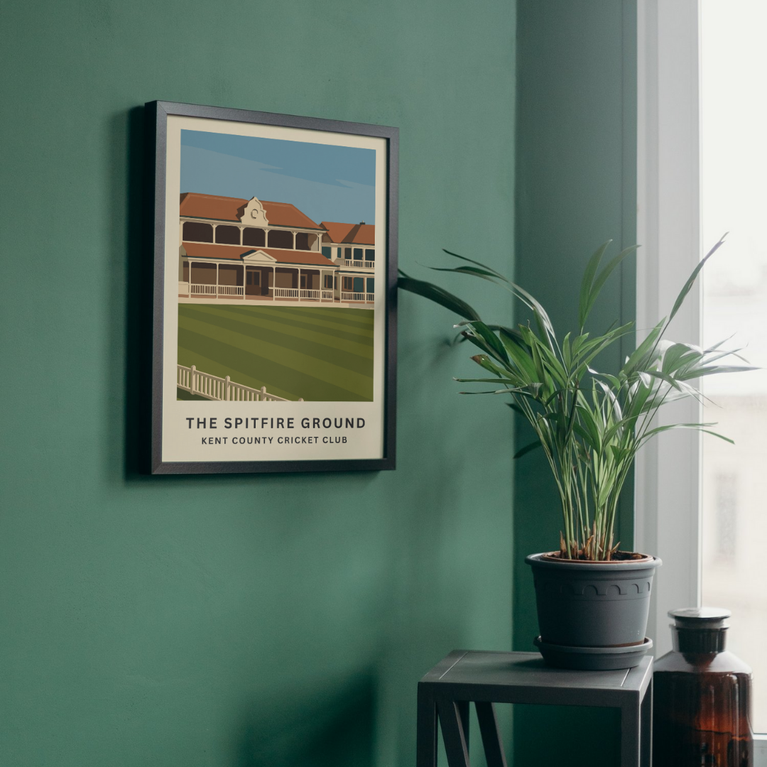 Kent Spitfire Cricket Ground Poster Art Print