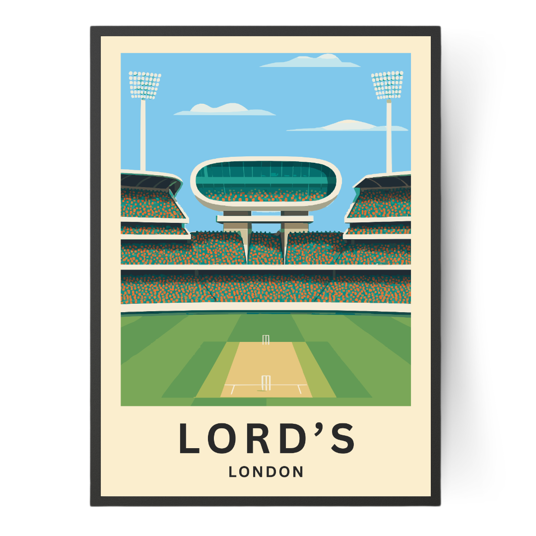 Lord's Nursery End Cricket Poster Art Print