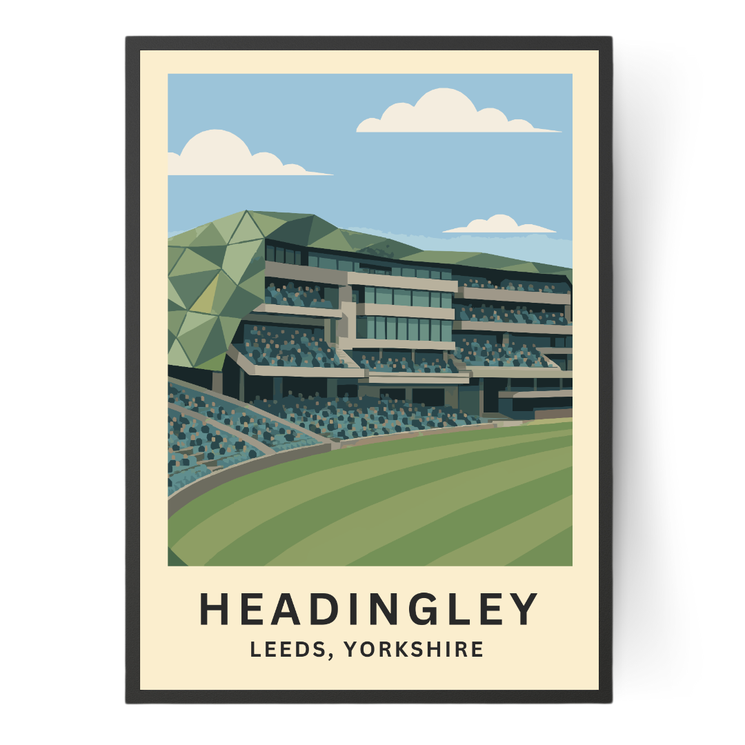 Headingley Cricket Stadium Poster Art Print