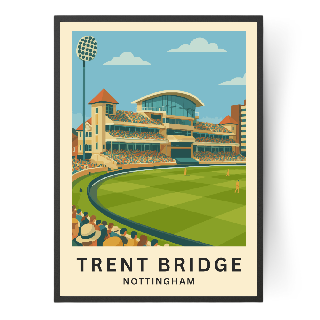 Trent Bridge Cricket Stadium Poster Art Print