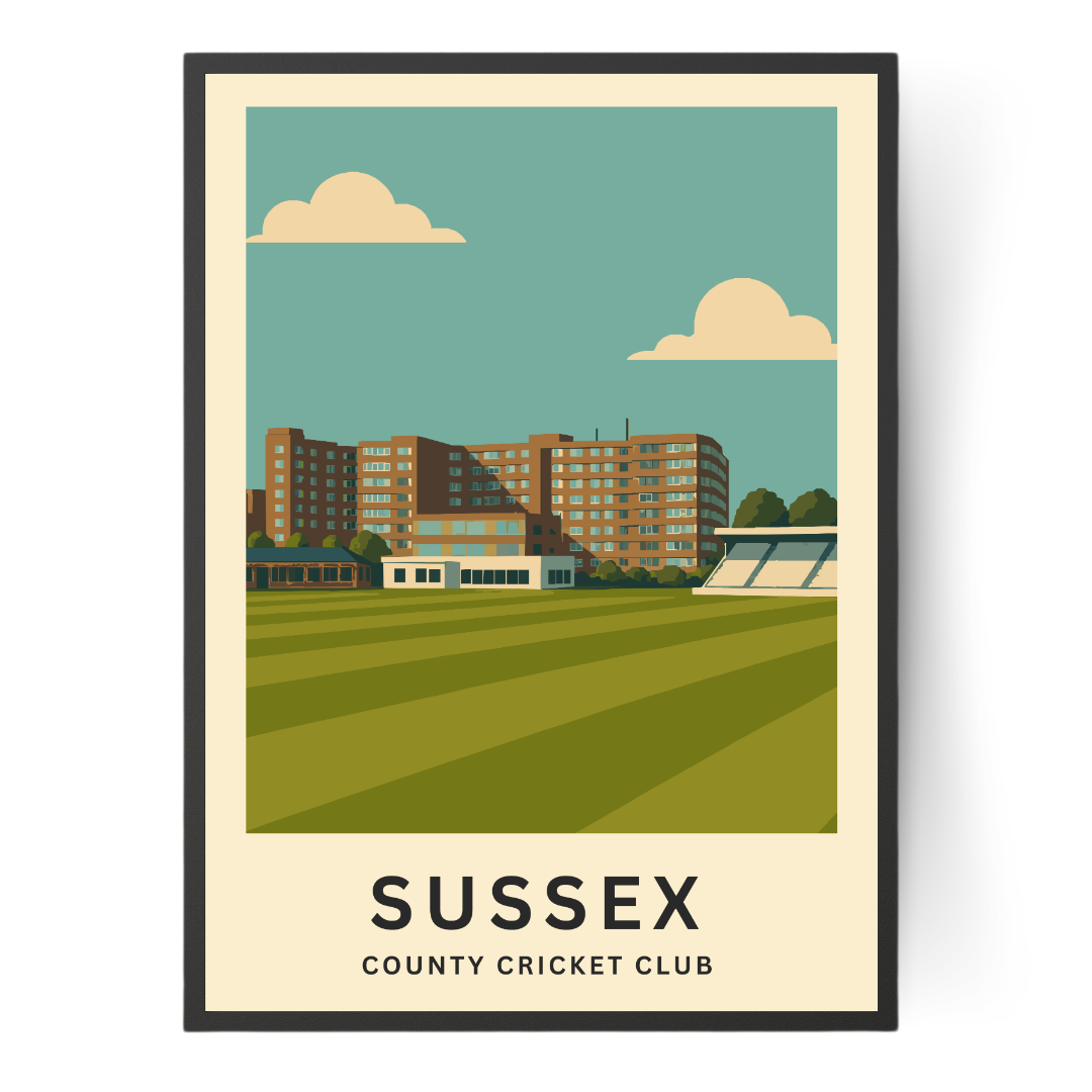 Sussex Cricket Ground Poster Art Print