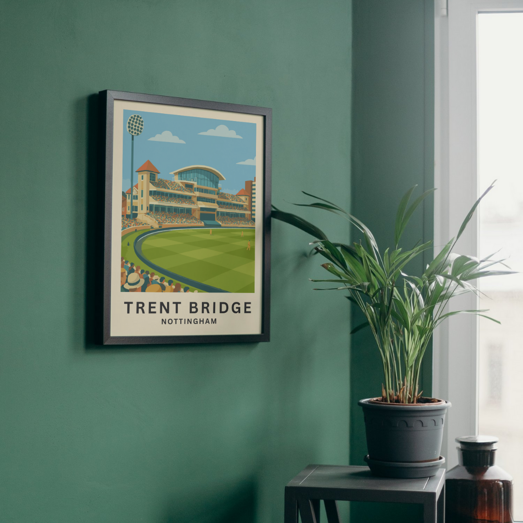 Trent Bridge Cricket Stadium Poster Art Print