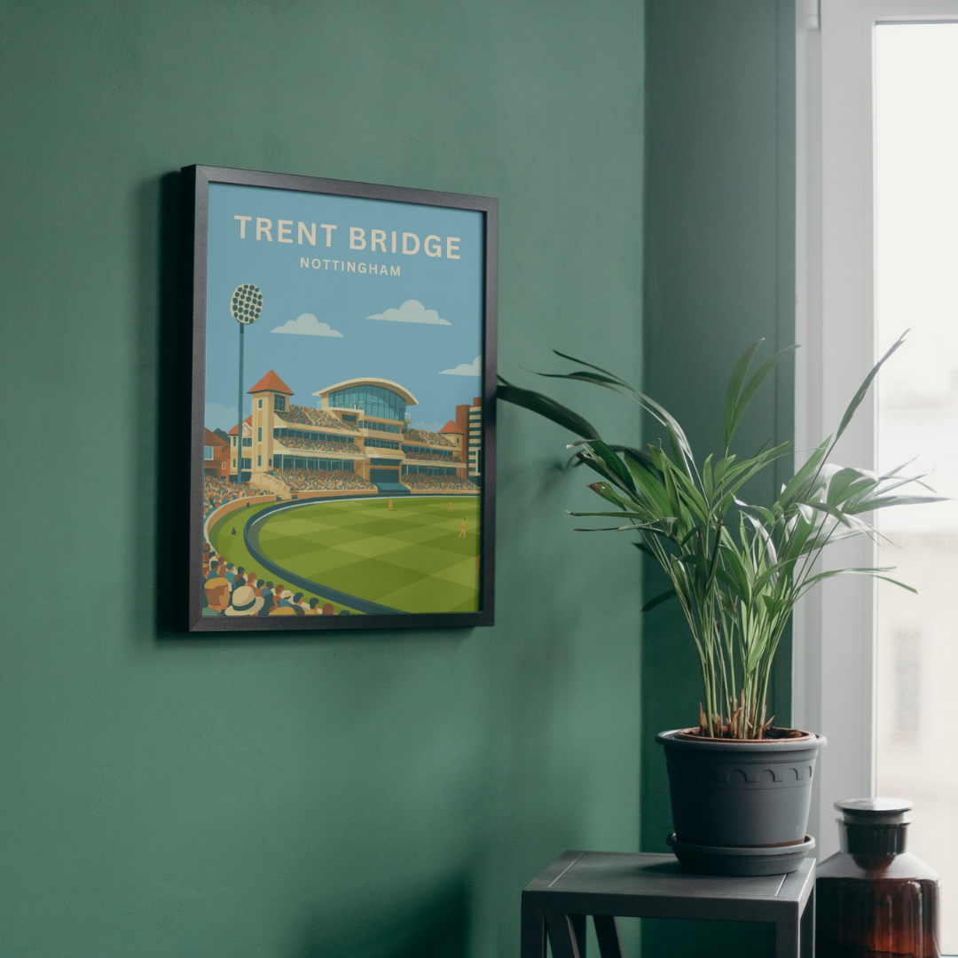 Trent Bridge Cricket Stadium Poster Borderless Art Print