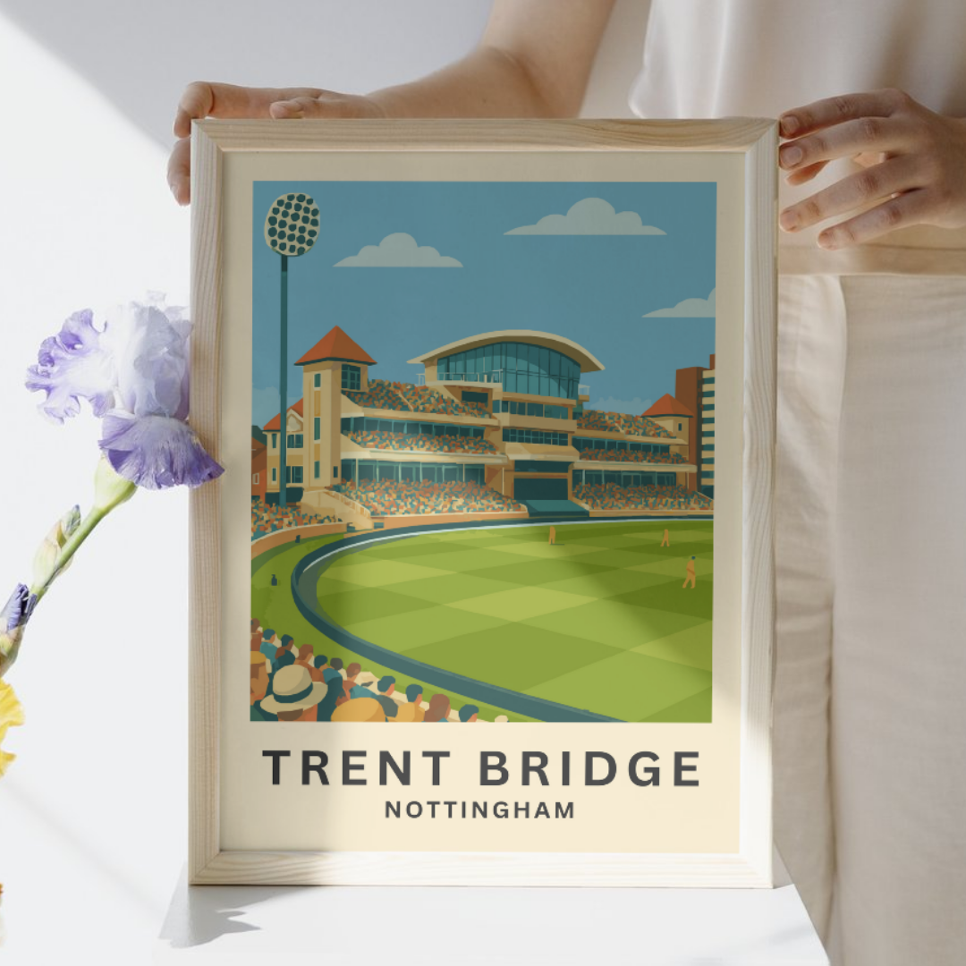 Trent Bridge Cricket Stadium Poster Art Print