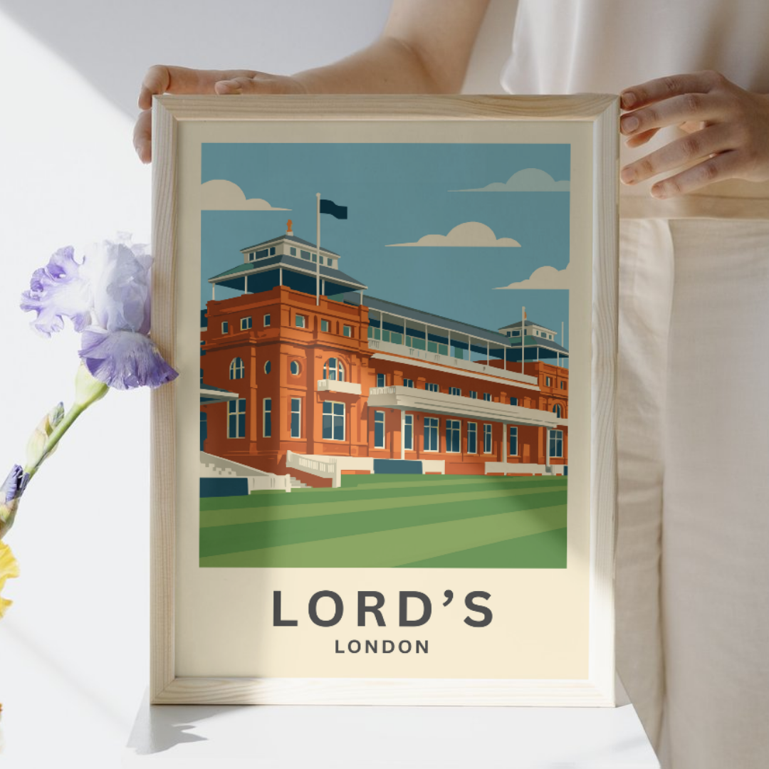 Lord's Pavilion London Cricket Poster Art Print
