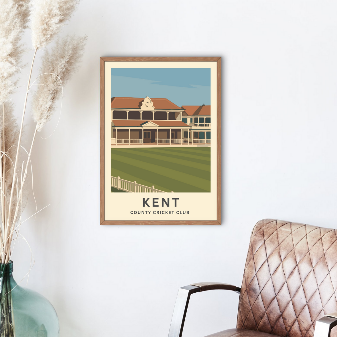 Kent Cricket Ground Poster Art Print