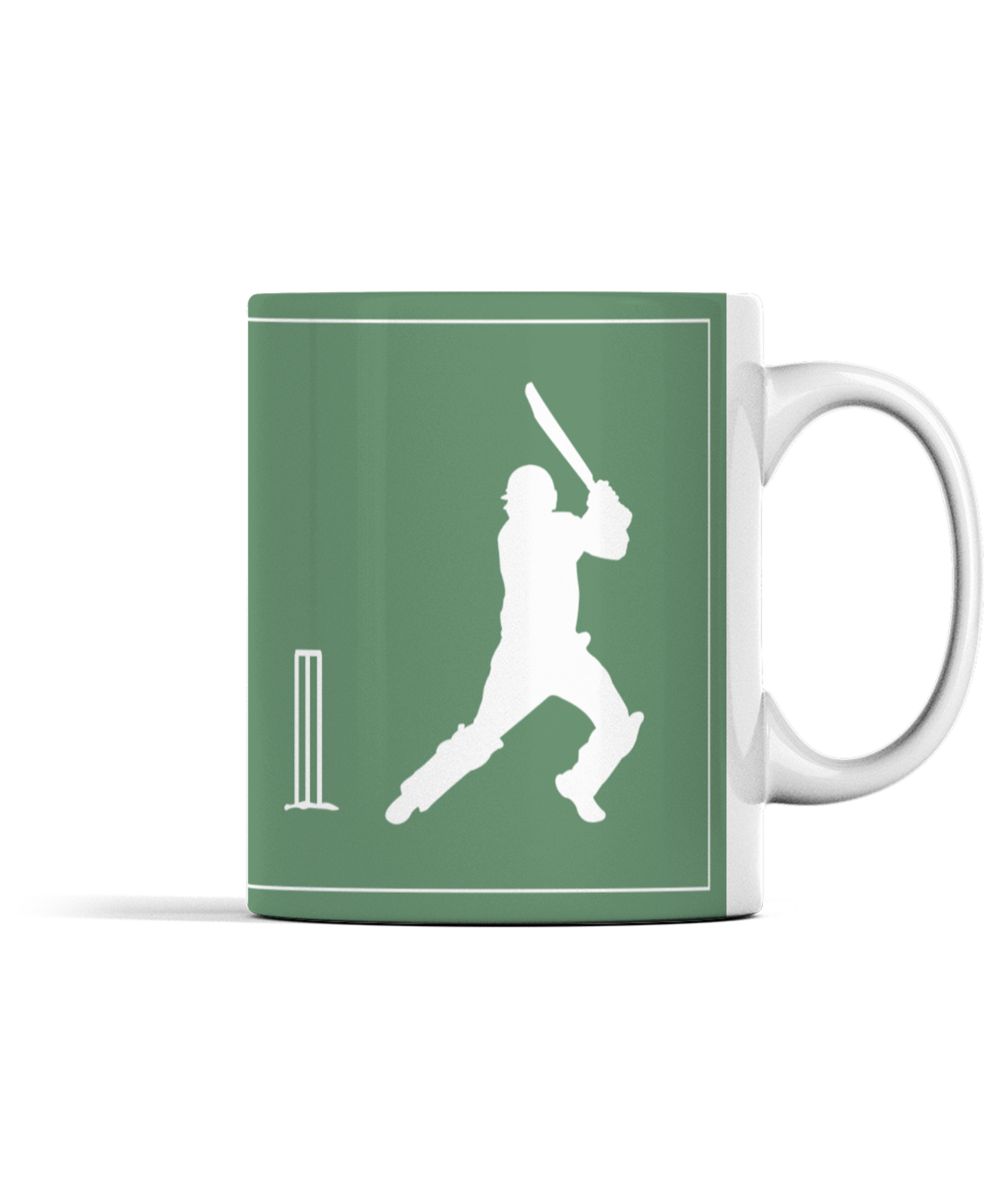Keep Calm and Play Cricket Mug Green