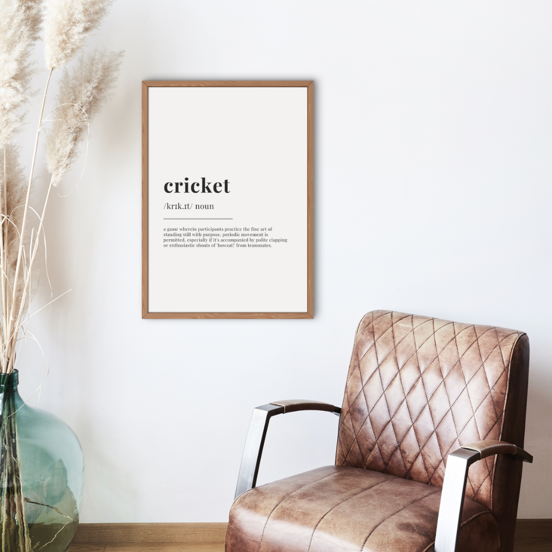 Cricket Definition Prints