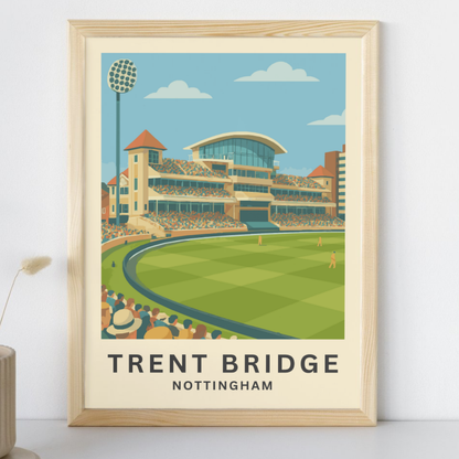 Trent Bridge Cricket Stadium Poster Art Print