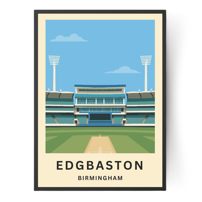Edgbaston Cricket Ground Poster Art Print