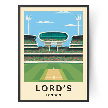 Lord's Nursery End Cricket Poster Art Print