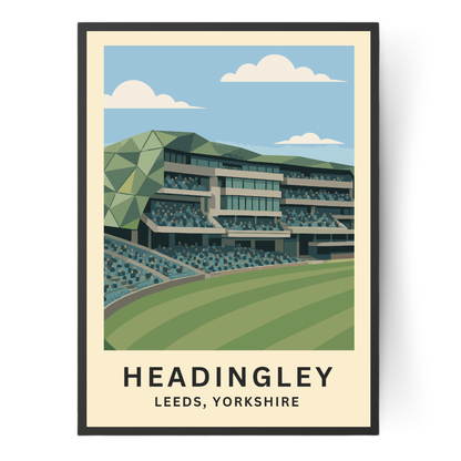 Headingley Cricket Stadium Poster Art Print