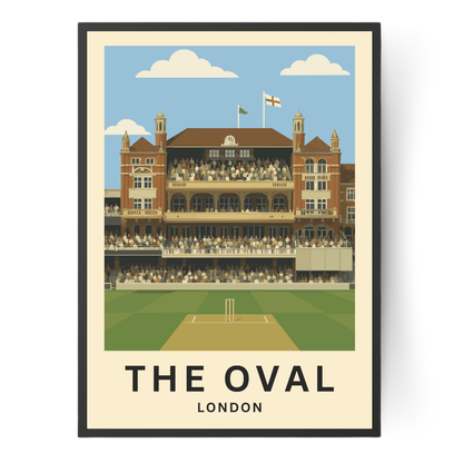 The Oval Cricket Ground Poster Art Print