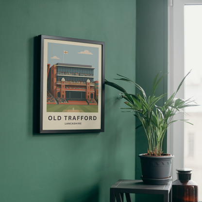 Old Trafford Cricket Stadium Poster Art Print
