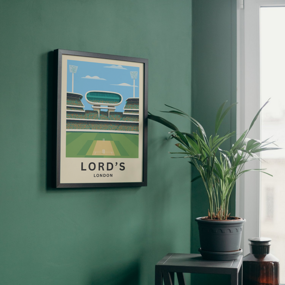 Lord's Nursery End Cricket Poster Art Print