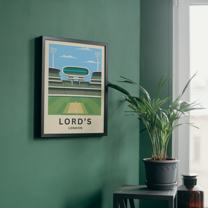 Lord's Nursery End Cricket Poster Art Print