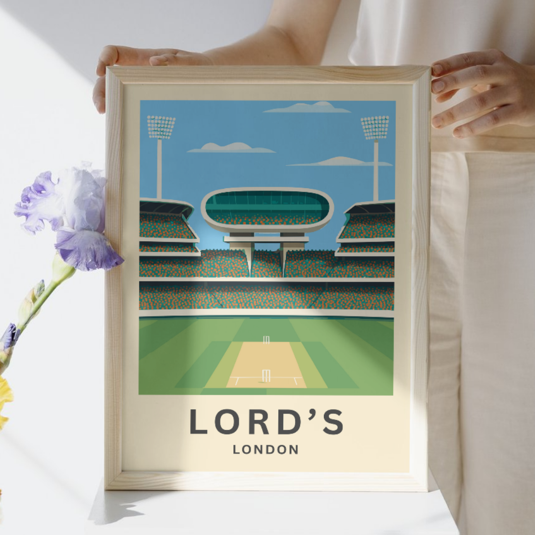 Lord's Nursery End Cricket Poster Art Print