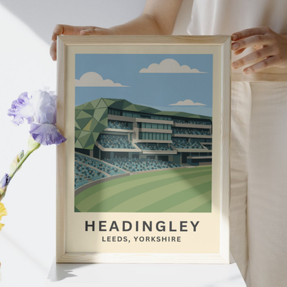 Headingley Cricket Stadium Poster Art Print