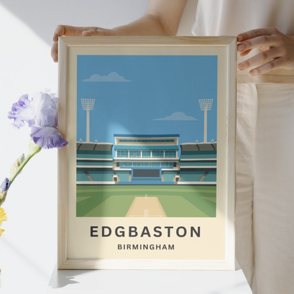 Edgbaston Cricket Ground Poster Art Print