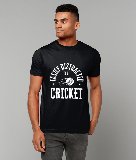 Easily Distracted By Cricket Unisex T-Shirt