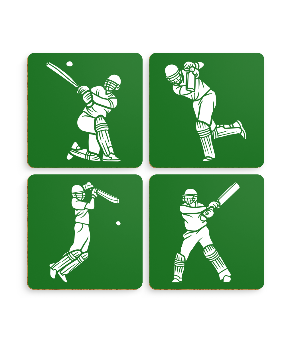 Cricket Batter Coasters Top Order Cricket Prints & Gifts