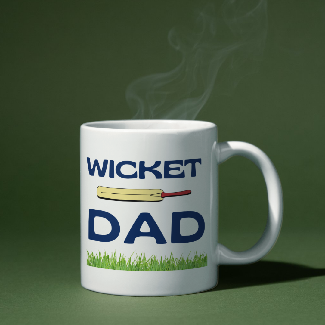 Wicket Dad Cricket Themed Mug
